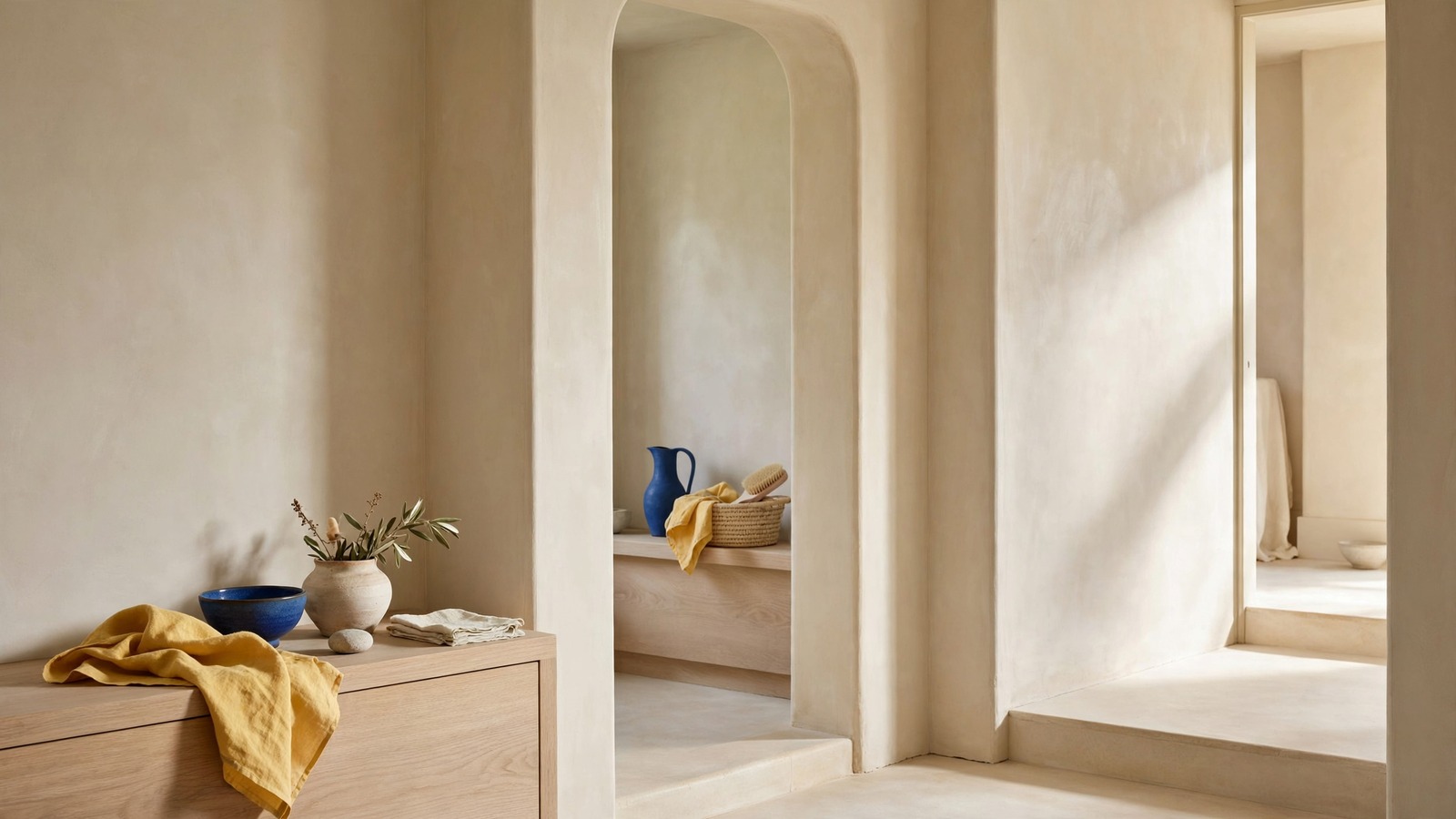 Sunlight passing through connected home thresholds